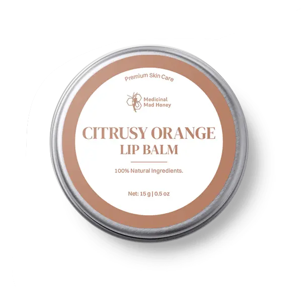 Citrusy orange lip balm